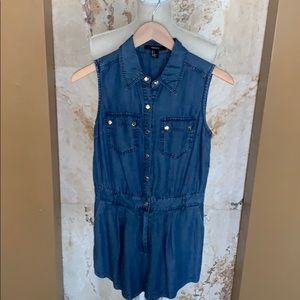Denim romper